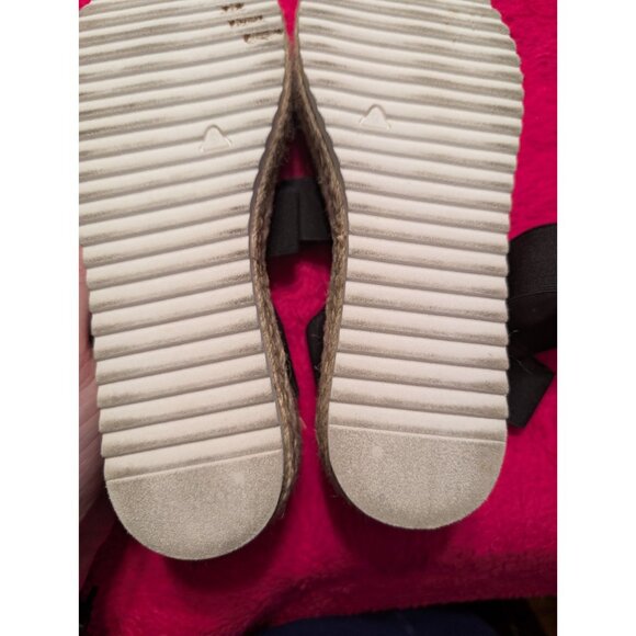 Steve Madden Kimmie Black Platform Espadrille Sandals Women’s 9M Flatform - Picture 10 of 11